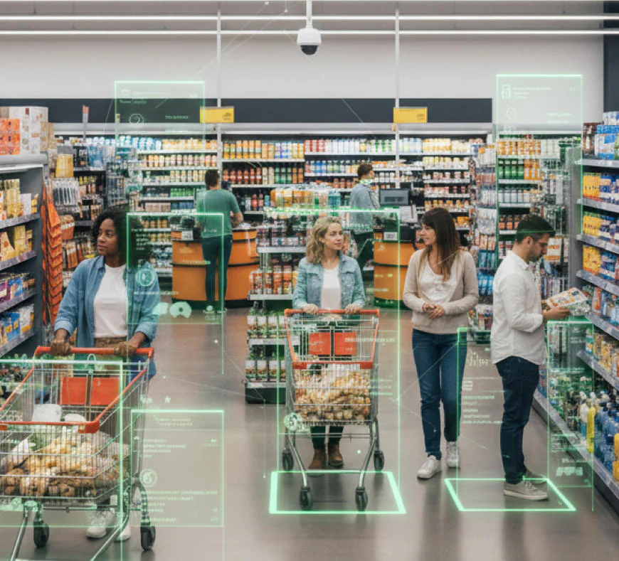 Retail store monitored by Netra3 AI surveillance