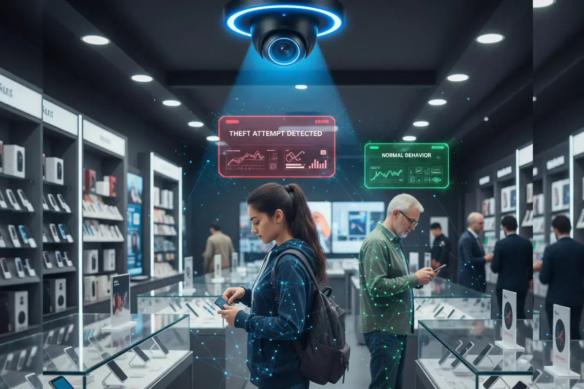 Surveillance view used for employee theft detection